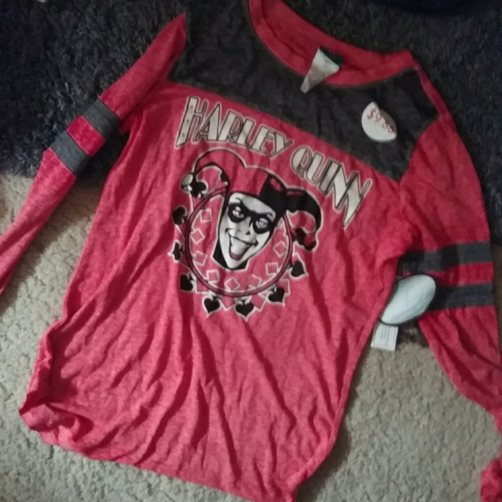 Harley Quinn Batman juniors s long sleeve shirt